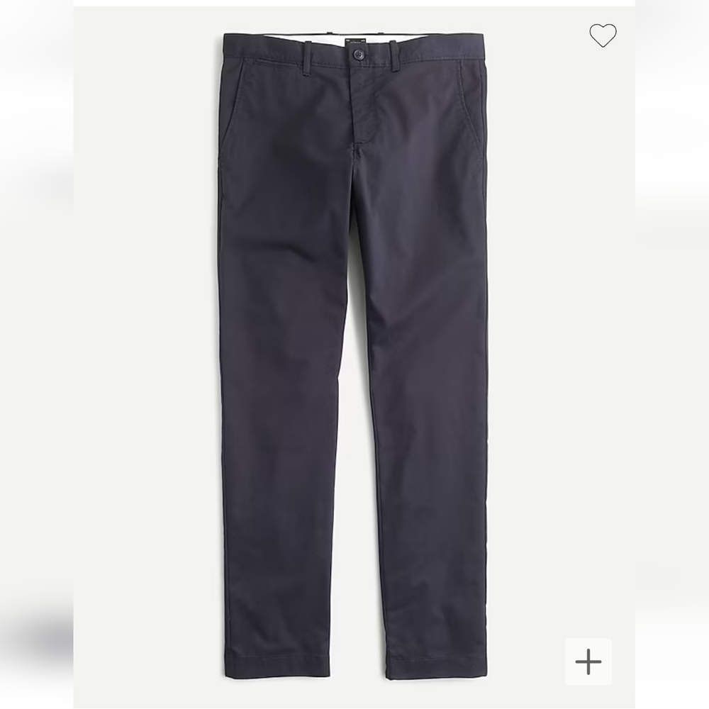 J. Crew 484 Slim-fit stretch tech chino pant (30x30) in Royal Indigo